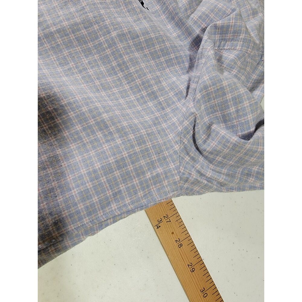 Vineyard Vines Men's Blue Plaid Long Sleeve Button Shirt - XL - Picture 3 of 6